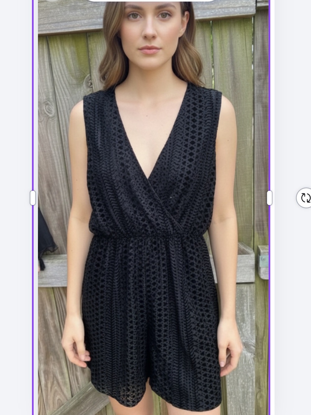 Sleeveless Black V-Neck Women's Dress